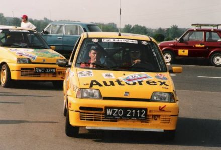 Jacek Sikora i Marek Kaczmarek - Fiat Cinquecento Sporting.